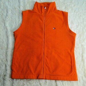 Tommy Hilfiger Orange Suede Vest Size Medium